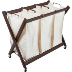 Powder Coated Steel Triple Laundry Sorter