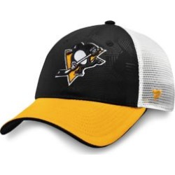 Casquette de camionneur emblématique et ajustable des Penguins de Pittsburgh de la LNH
