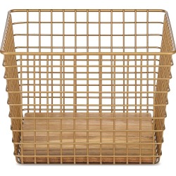 Bins, Baskets & Cabinets Square Wire Grid Basket