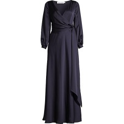 FAME AND PARTNERS Women's The Casella Wrap Gown - Navy - Size 0