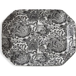 Ralph Lauren Burleigh Faded Peony Rectangular Tray - Black