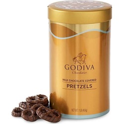 Godiva Milk-Chocolate Covered Pretzels Tin