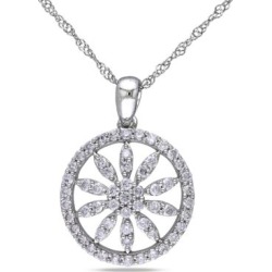 .5 CT Diamond TW Fashion Pendant With 14k White Gold Chain