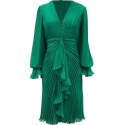 Women's Pleated Chiffon Dress - Herbal Green - Size 6 found on Bargain Bro from Saks Fifth Avenue for USD $325.28