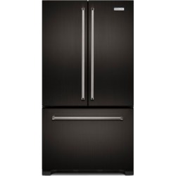 KRFC302EBS - 36" Counter Depth French Door Refrigerator with Interior Dispenser Black Stainless