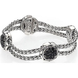 John Hardy Women's Kali Black Sapphire & Sterling Silver Four-Station Bracelet - Black Sapphire