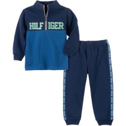 Ensemble chandail et pantalon en mélange de coton molletonné pour bébé garçon, 2 pièces