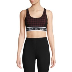 Soutien-gorge sport à motif pied-de-poule