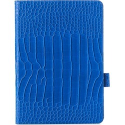 Faux Crocodile iPad Case - Cobalt