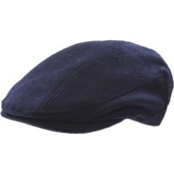 Casquette plate en mélange de laine