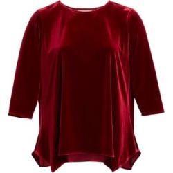 Going Places Stretch Velvet Party Top