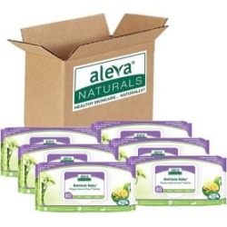 Ensemble de six paquets de lingettes pour bébé Bamboo Baby d'Aleva Naturals