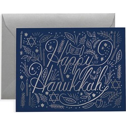Rifle Paper Co Happy Hanukkah 8-Piece Note Card Set