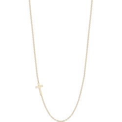 Women's Love Letter 14K Yellow Gold Cross Necklace - Gold - Size 16 found on Bargain Bro from Saks Fifth Avenue for USD $342.00