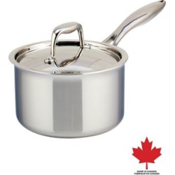 Casserole en acier inoxydable triple épaisseur de 2 L avec couvercle SuperSteel