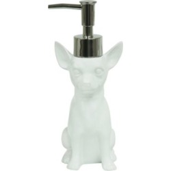 Distributeur de lotion en céramique en forme de chihuahua