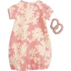 Mega Animal 3-Piece Floral Dress & Hair Bands Set