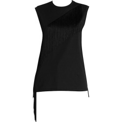 Stella McCartney Women's Fringe Jersey Muscle Tee - Black - Size 36 (2)