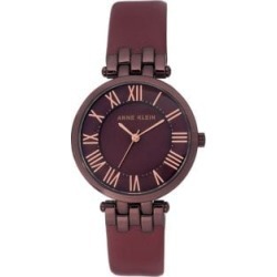 Montre à bracelet en cuir à logo