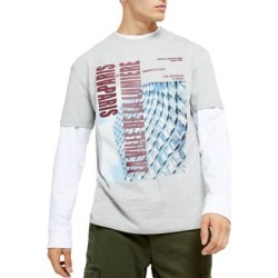 T-shirt à imprimé de Paris et de coupe classique