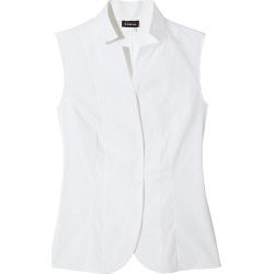 Akris Women's Stand Collar Blouse - White - Size 6
