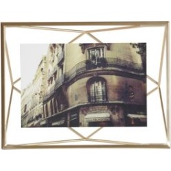 Cadre à photos en laiton mat Prisma, 10 x 15 cm
