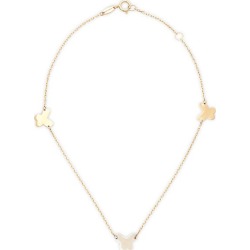 14K Yellow Gold Butterfly Anklet