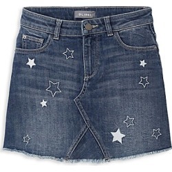 DL1961 Premium Denim Little Girl's Star Denim Mini Skirt - Nebular - Size 3