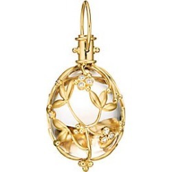 Temple St. Clair Women's Tree of Life Rock Crystal, Diamond & 18K Yellow Gold Large Vine Amulet - Yellow Gold Crystal