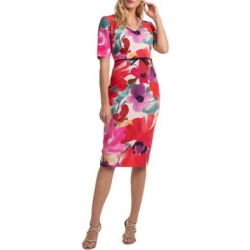 Camellia Blossom Smoothie Mid Century Dress