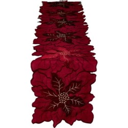 Chemin de table Poinsettia