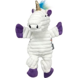 Rainbow Bright Knotted Unicorn Dog Toy
