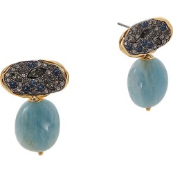 Women's Solanales Crystal, 14K Gold-Plated & Aquamarine Drop Earrings - Blue found on Bargain Bro from Saks Fifth Avenue for USD $112.09