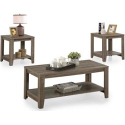 Ensemble table basse et tables d'appoint de conception ouverte