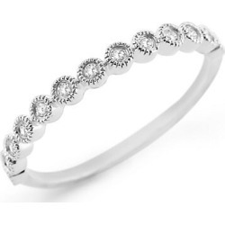 Diamond Stack White Gold Ring