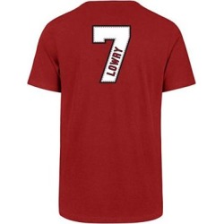 T-shirt en coton de coupe traditionnelle des Raptors de Toronto avec le numéro et le nom de Kyle Lowry