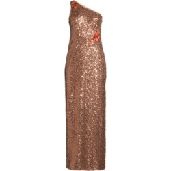One Shoulder Shimmer Gown