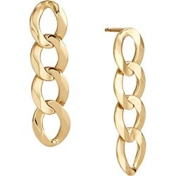 LANA JEWELRY Women's Casino 14K Yellow Gold Linear Chain Earrings - Gold