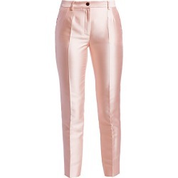 Dolce & Gabbana Women's Silk Mikado Cropped Pants - Pink - Size 46 (10)