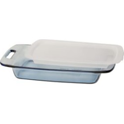 Plat en verre de 2,8 litres avec poignée et couvercle Easy Grab