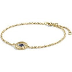 Cable Collectibles Pavé Cable Evil Eye Charm with Diamonds in 18K Gold