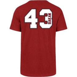 T-shirt en coton de coupe traditionnelle des Raptors de Toronto avec le numéro et le nom de Pascal Siakam