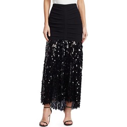 Tears Sequins Glare A-Line Skirt