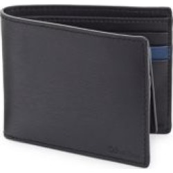 Bi-fold Removable Pass Case Leather Wallet