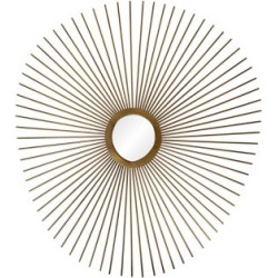 Miroir mural ovale avec cadre Seattle, collection Modern Glamour