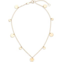 14K Yellow Gold Disc Anklet