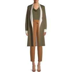 Open-Front Cotton-Blend Cardigan