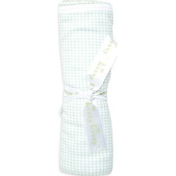 Kissy Kissy Baby's Homeward Gingham Blanket - Celery