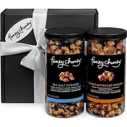 Funky Chunky Chocolate & Peanut Butter Cup Popcorn Salty Sweet Duo