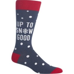 Men's Novelty Up To Snow Good Crew Socks